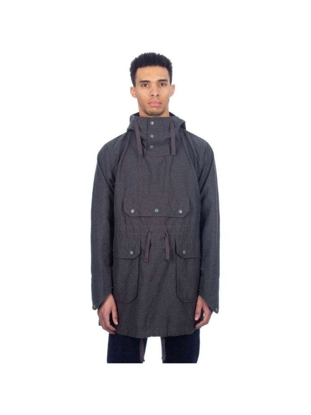 Engineered Garments Over Parka Activecloth size M color Charcoal made New York